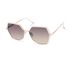Semi-Rimless Geometric Sunglasses, BLANC, swatch